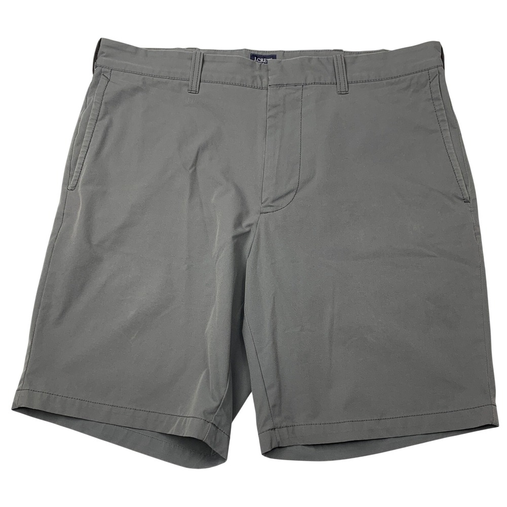 JCrew Shorts Mens Size 33 Gray Charcoal Tech Performance Stretch 9 Inseam Chino